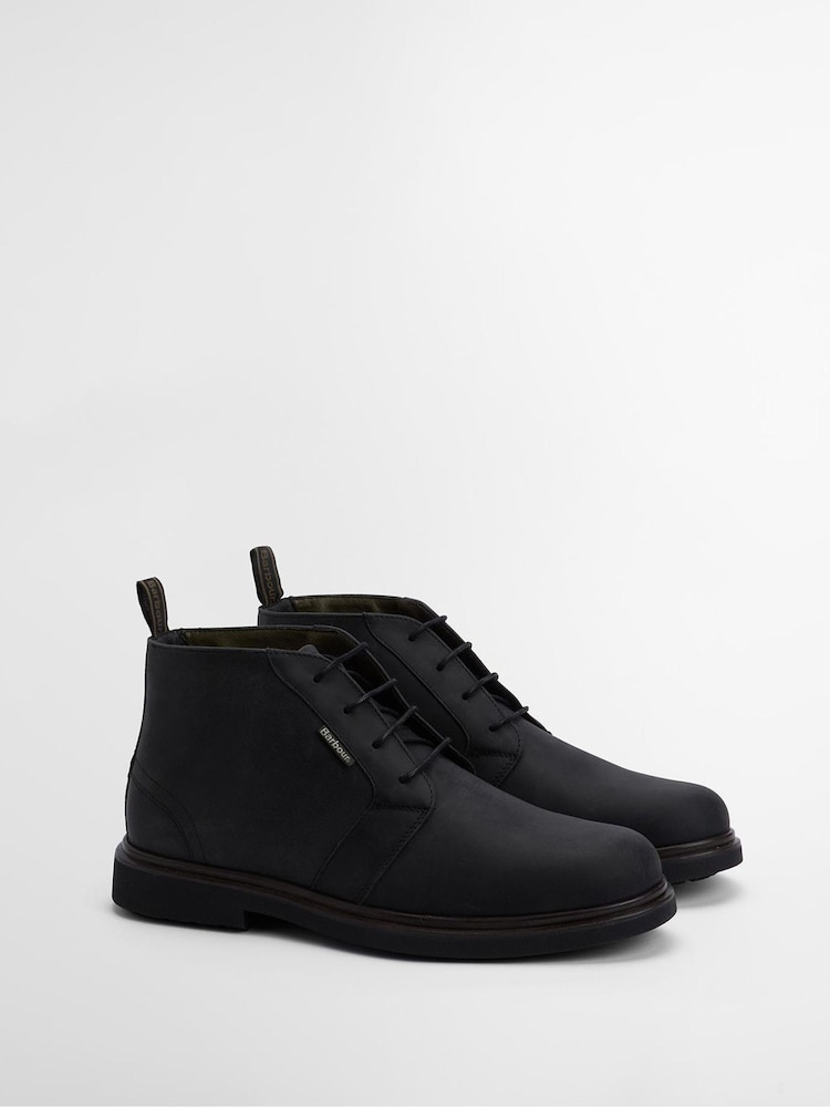 Barbour® Black Meays Leather Chukka Boot - Image 2 of 6