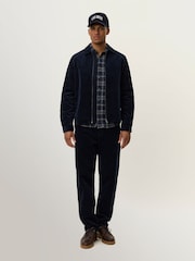 Les Deux Blue Marchall Corduroy Coach Jacket - Image 3 of 6