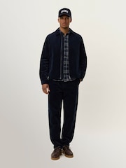 Les Deux Blue Marchall Corduroy Coach Jacket - Image 4 of 6