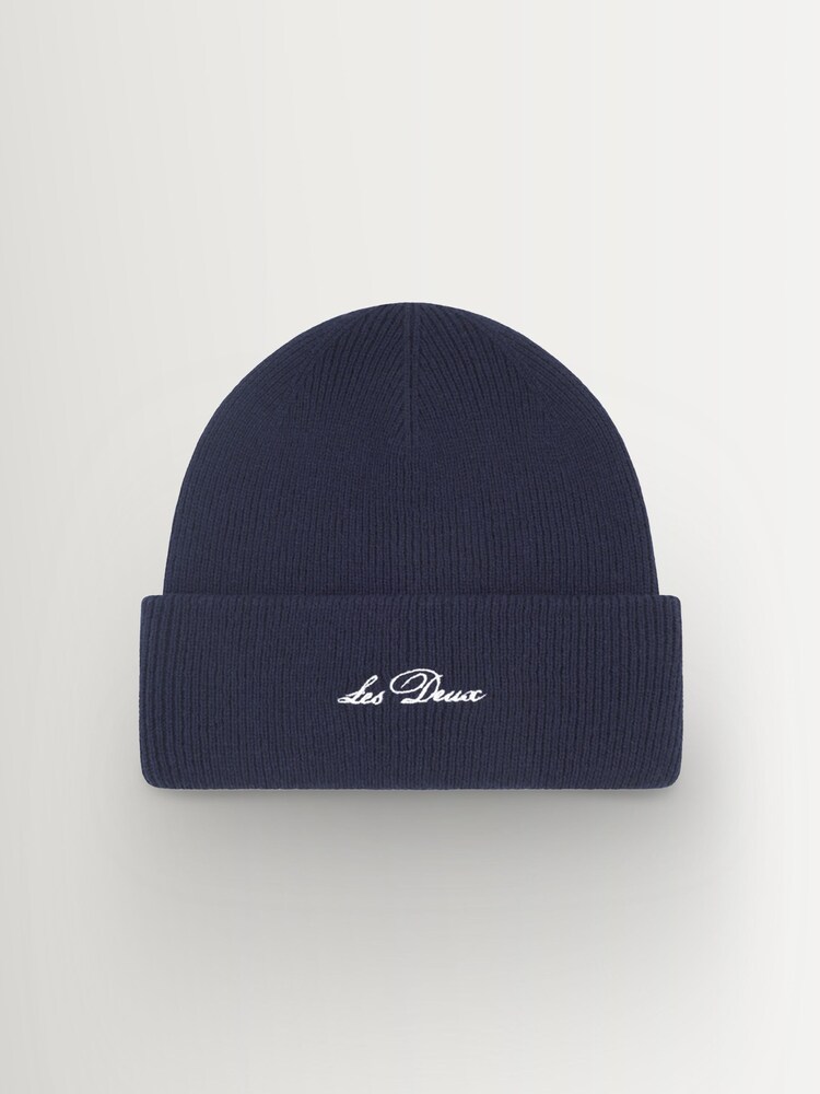 Les Deux Blue Wayne Embroidered Beanie - Image 1 of 2