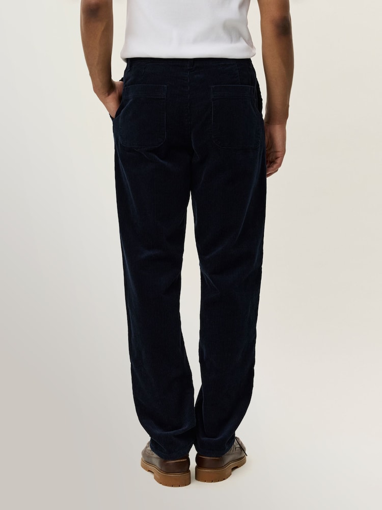 Les Deux Blue Kody Corduroy Trousers - Image 2 of 7 Les Deux Blue Kody Corduroy Trousers - Image 2 of 7