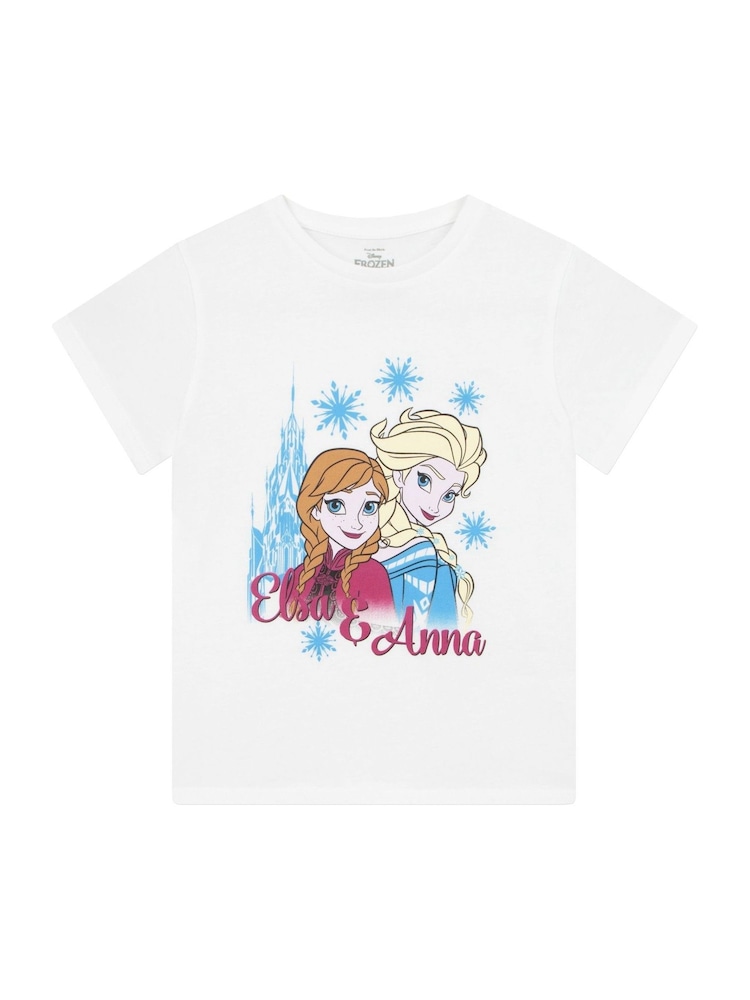 Character Disney Frozen Anna & Elsa 100% Cotton T-Shirts 2 Pack - Bild 2 von 6