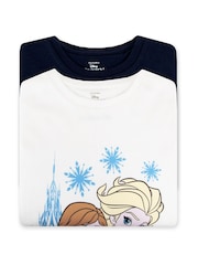 Character Disney Frozen Anna & Elsa 100% Cotton T-Shirts 2 Pack - Bild 4 von 6