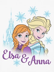 Character Disney Frozen Anna & Elsa 100% Cotton T-Shirts 2 Pack - Bild 6 von 6