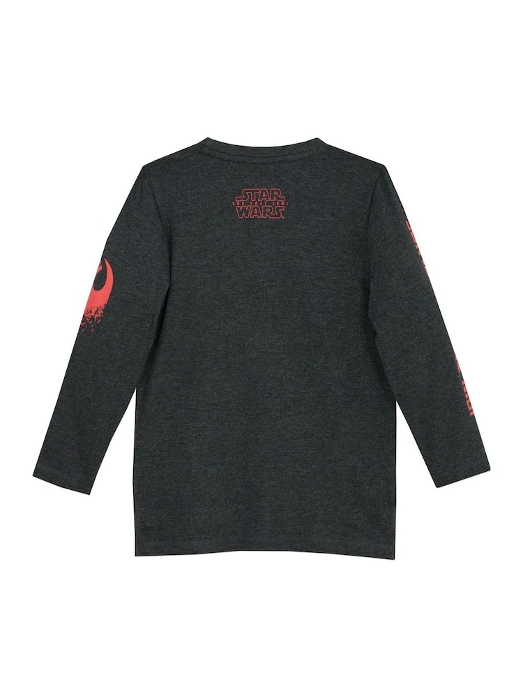 Character Grey Star Wars BB8 Long Sleeve 100% Cotton Top - Image 2 of 4 Character Grey Star Wars BB8 Long Sleeve 100% Cotton Top - Image 2 of 4