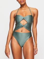 KBX Metallic Swim Solid Collections Swimsuit - Image 1 of 7