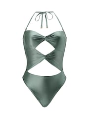 KBX Metallic Swim Solid Collections Swimsuit - Image 7 of 7