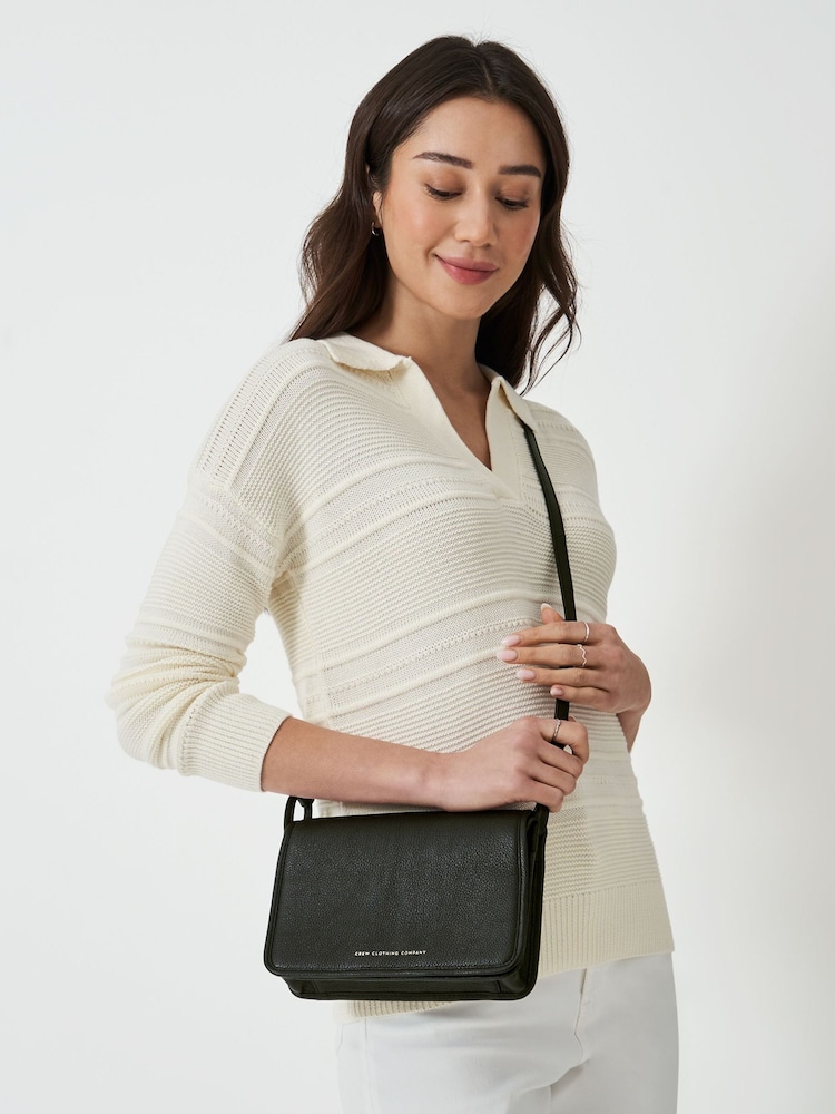 Crew Clothing Black Classic Cross-Body Bag - Image 1 of 4