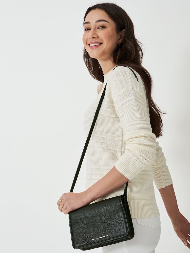 Crew Clothing Black Classic Cross-Body Bag - Image 2 of 4