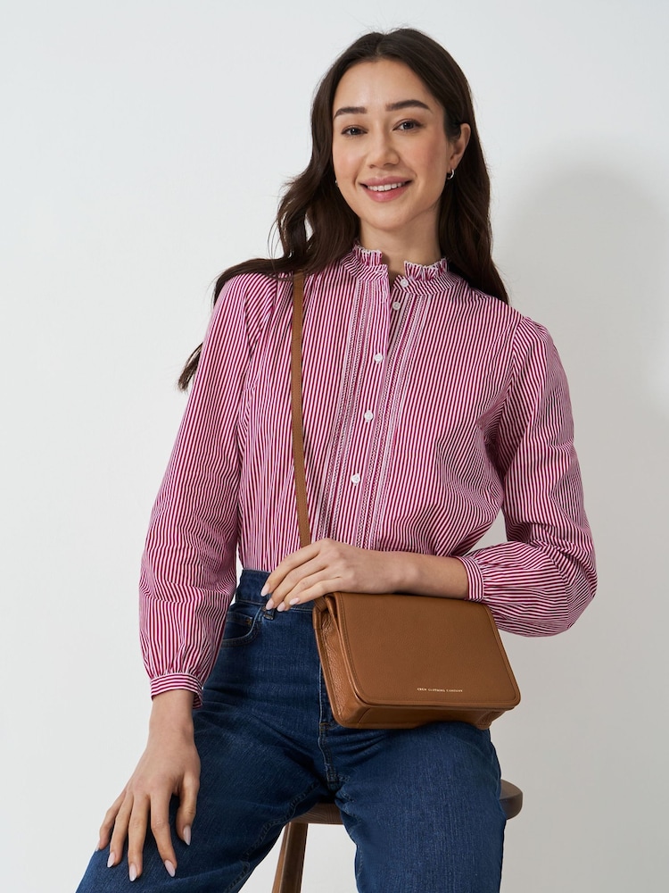 Crew Clothing Brown Classic Cross-Body Bag - Image 1 of 5 Crew Clothing Brown Classic Cross-Body Bag - Image 1 of 5