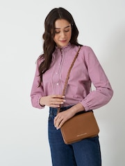 Crew Clothing Brown Classic Cross-Body Bag - Image 4 of 4