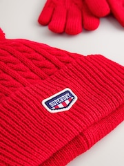Superdry Pom Hat and Gloves Set - Imagen 3 de 4