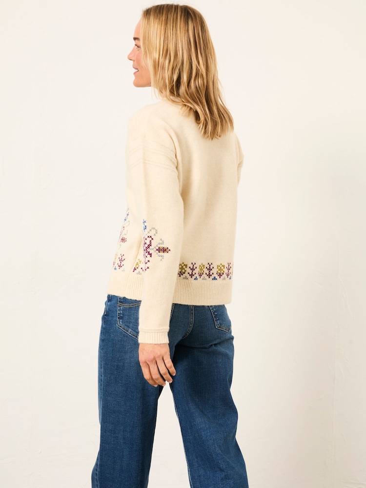 FatFace Knitted Floral Jumper - صورة 2 من 5 FatFace Knitted Floral Jumper - صورة 2 من 5