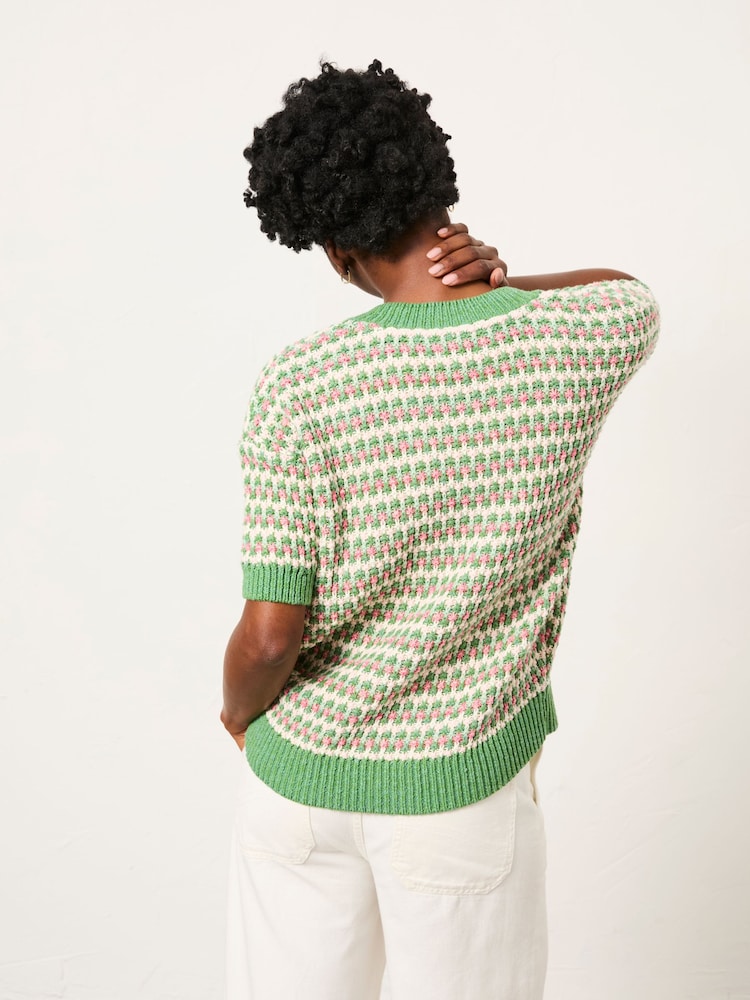 FatFace Hattie Green Pattern Jumper - Image 2 of 6