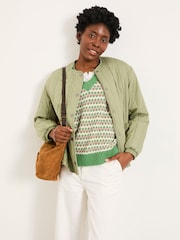 FatFace Hattie Green Pattern Jumper - Image 5 of 6