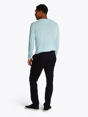 Tommy Hilfiger Black 100% Cotton 1985 Denton Straight Stretch Chino Trousers - Image 4 of 6