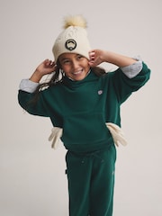 Superdry Pink Pom Hat and Gloves Set - Image 8 of 11