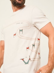 FatFace White Slalom Ski T-Shirt - Image 4 of 6
