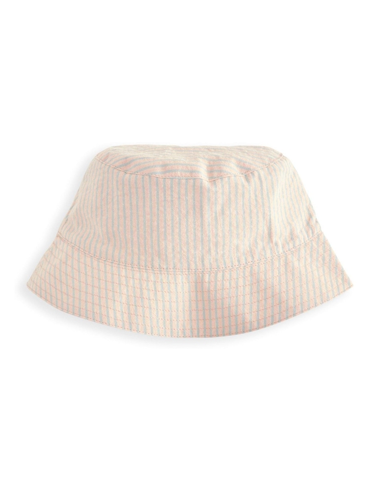 Mamas & Papas Orange Embroidered Stripe Romper and Hat Set - Image 5 of 5 Mamas & Papas Orange Embroidered Stripe Romper and Hat Set - Image 5 of 5