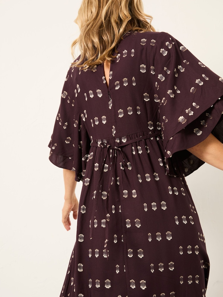 nursing midi dress Charlotte Mixed Media Nursing Midi Dress