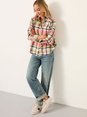 FatFace Bessie Green Check Shirt - Image 4 of 7