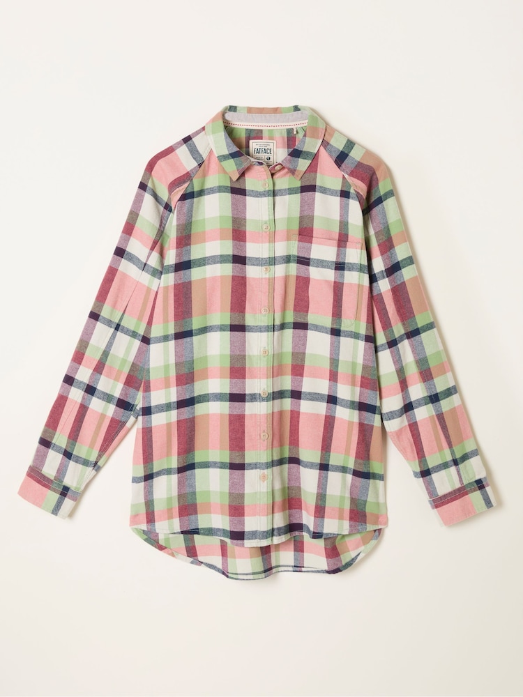 FatFace Bessie Green Check Shirt - Image 7 of 7 FatFace Bessie Green Check Shirt - Image 7 of 7