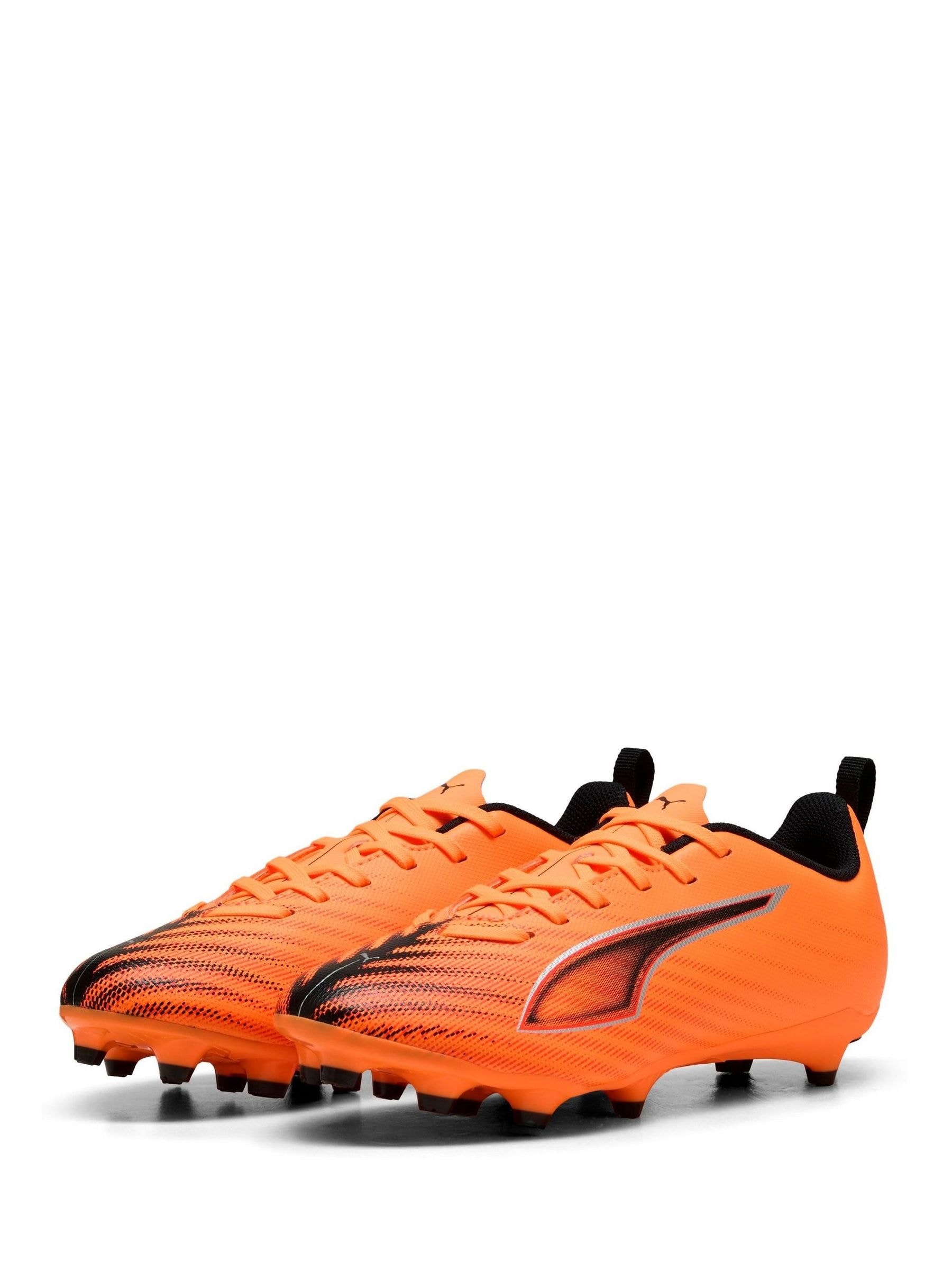 orange youth football cleats