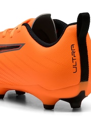 Puma Orange Kids Ultra 6 Play Firm Ground Football Boots - Image 6 of 6
