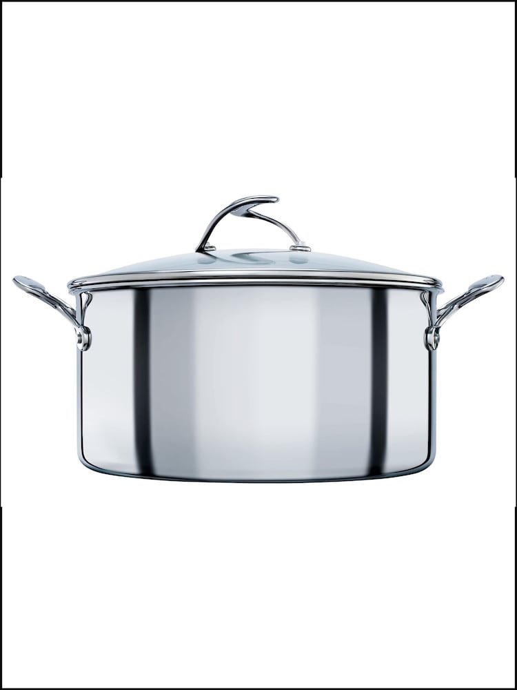 Circulon Silver C Series Steelshield Clad Hybrid Non Stick Stockpot With Toughened Glass Lid - Image 1 of 8