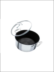 Circulon Silver C Series Steelshield Clad Hybrid Non Stick Stockpot With Toughened Glass Lid - Image 2 of 8