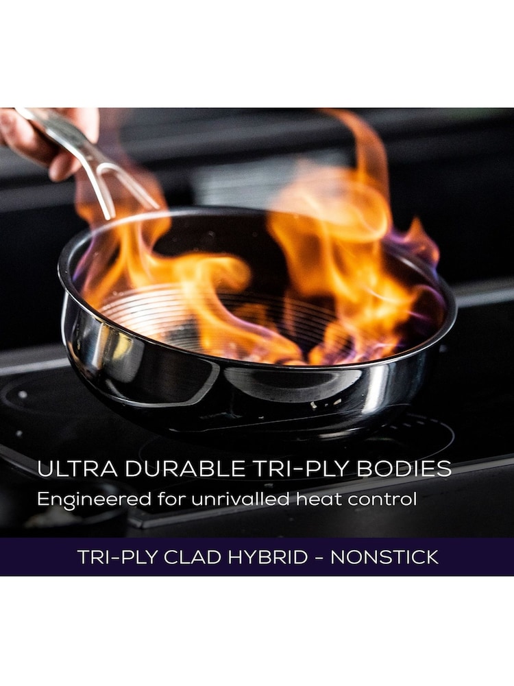 Circulon Silver C Series Steelshield Clad Hybrid Non Stick Stockpot With Toughened Glass Lid - Image 8 of 8