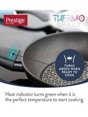 Prestige 5 Piece Black Thermosmart Induction Cookware Set 161820cm Saucepans With Toughened Glass Lids And 2024cm Frypans - Image 3 of 7