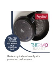 Prestige 5 Piece Black Thermosmart Induction Cookware Set 161820cm Saucepans With Toughened Glass Lids And 2024cm Frypans - Image 5 of 7