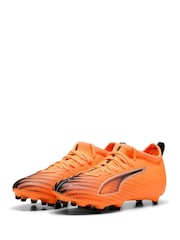 Puma Orange Kids Ultra 6 Match Firm Ground Football Boots - Image 3 of 6