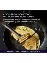 Circulon 3 Piece Silver Circulon C Series Steelshield Clad Hybrid Non Stick 16 18 20cm Saucepans Set - Image 10 of 10