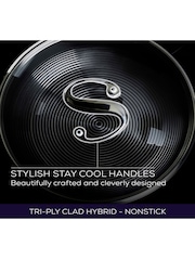 Circulon 3 Piece Silver Circulon C Series Steelshield Clad Hybrid Non Stick 16 18 20cm Saucepans Set - Image 5 of 10