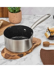 Prestige Silver Scratch Guard 14cm Stainless Steel Milk Pan - Image 1 of 7