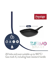 Prestige Black Thermosmart 28cm Induction Square Grillpan - Image 2 of 7