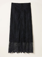 FatFace Nancy Black Lace Midi Skirt - Image 6 of 6