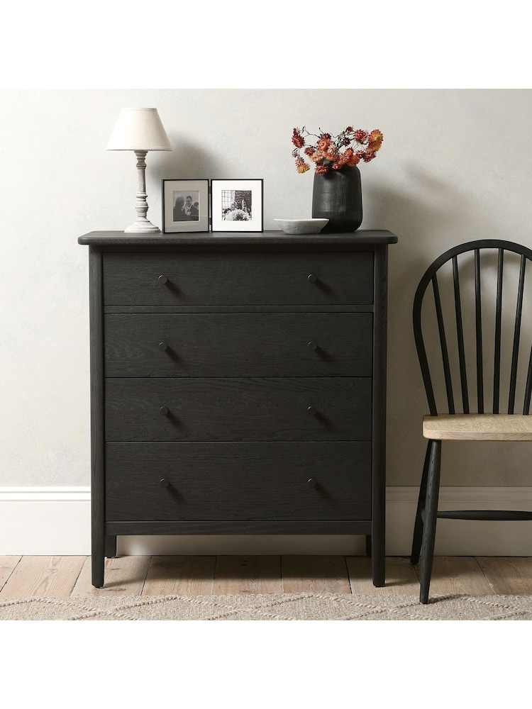 Cotswold Company Black Oak Berkeley 4 Drawer Chest - Image 1 of 6 Cotswold Company Black Oak Berkeley 4 Drawer Chest - Image 1 of 6