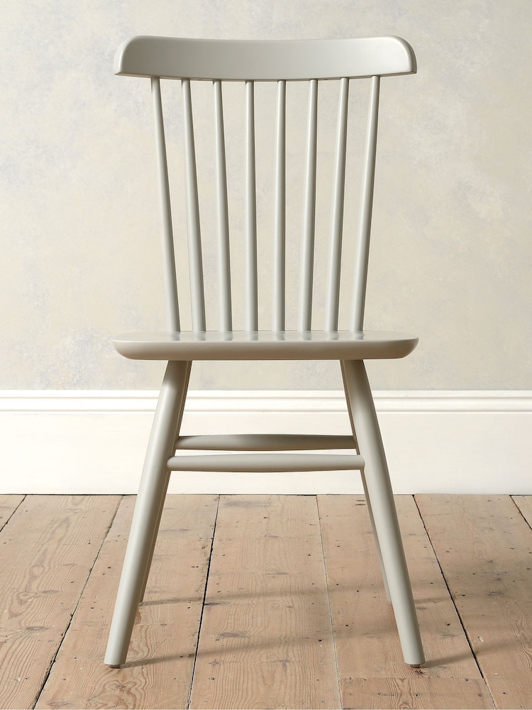 Cotswold Company Pebble Grey Simply Cotswold Spindleback Dining Chair Set of 2 - Image 2 of 5