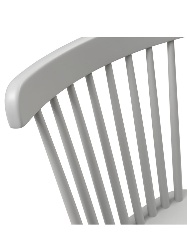 Cotswold Company Pebble Grey Simply Cotswold Spindleback Dining Chair Set of 2 - Image 5 of 5