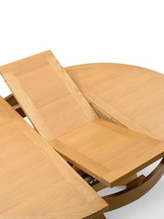 Cotswold Company Rustic Oak Oakland Round Extending Dining Table - Image 6 of 6