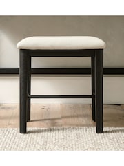 Cotswold Company Black Oak Berkeley Dressing Table Stool - Image 1 of 5