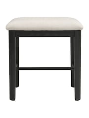 Cotswold Company Black Oak Berkeley Dressing Table Stool - Image 2 of 5