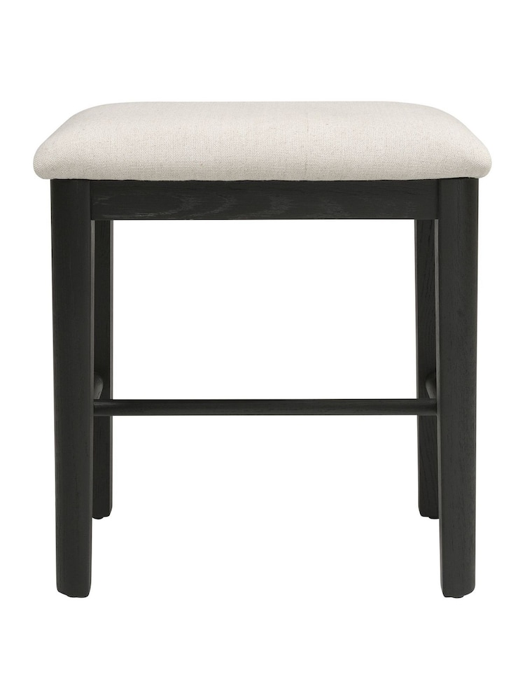 Cotswold Company Black Oak Berkeley Dressing Table Stool - Image 2 of 5