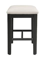 Cotswold Company Black Oak Berkeley Dressing Table Stool - Image 3 of 5