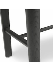Cotswold Company Black Oak Berkeley Dressing Table Stool - Image 4 of 5