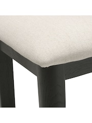 Cotswold Company Black Oak Berkeley Dressing Table Stool - Image 5 of 5