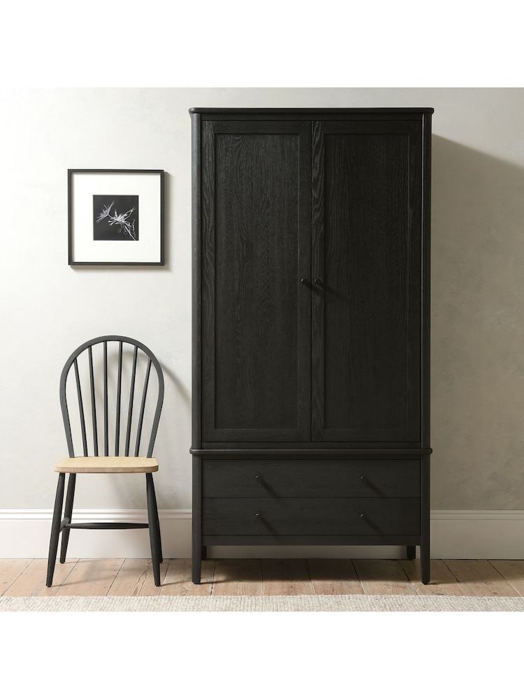 Cotswold Company Black Oak Berkeley Double Wardrobe - Image 1 of 1